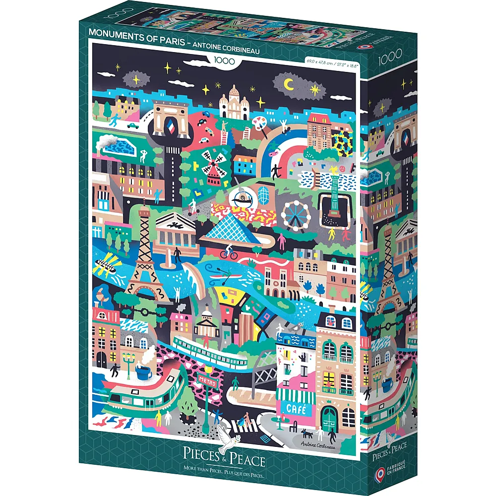 Pieces & Peace Puzzle Antoine Corbineau Sehensw�rdigkeiten von Paris 1000Teile