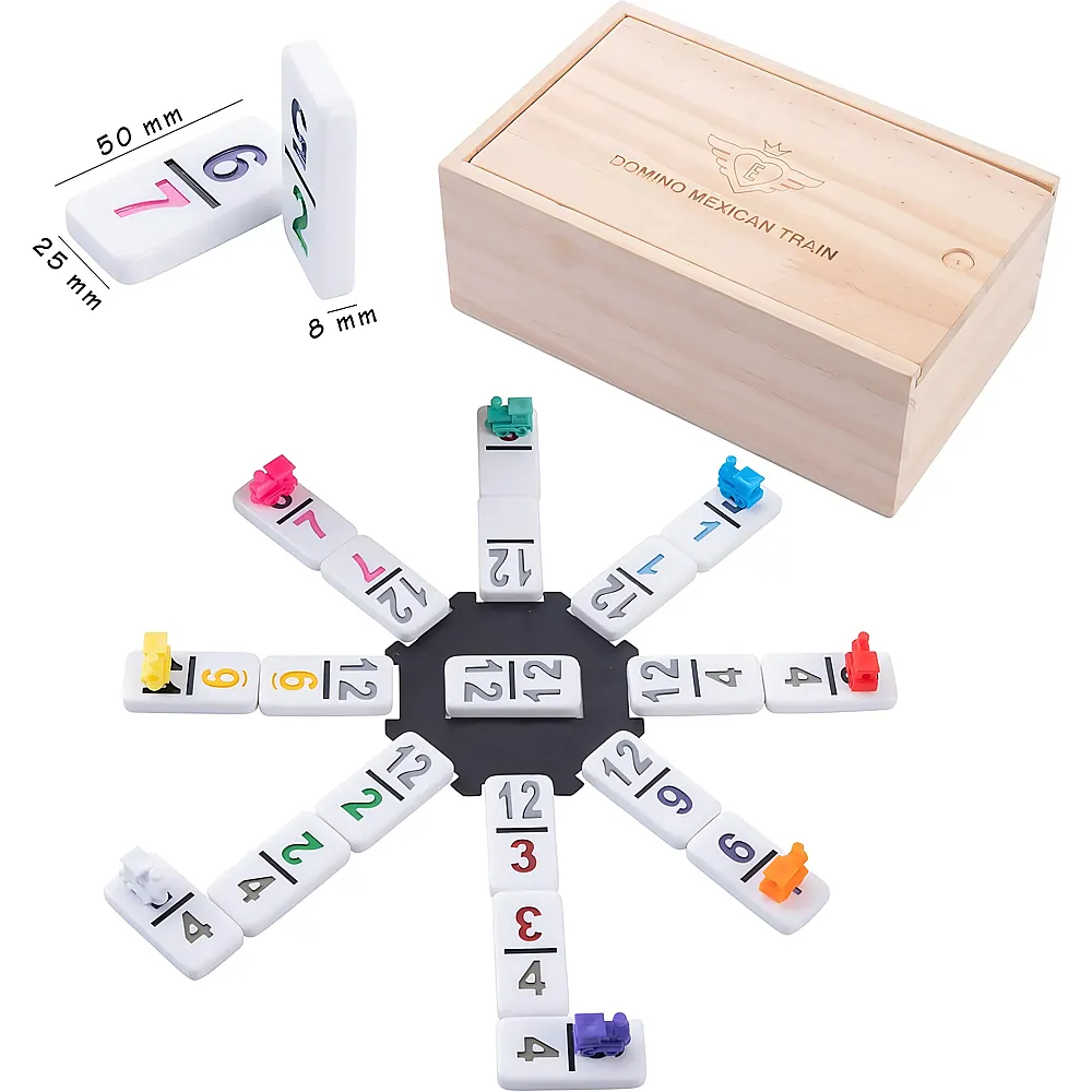 Weible Mexikanisches Domino Zug - Zahlen-Version