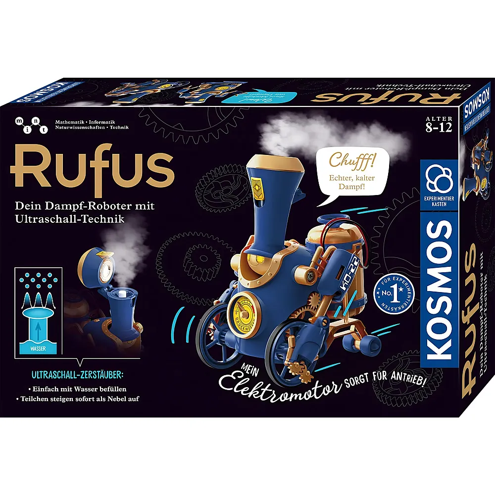 Kosmos Experimentierkasten Rufus dein Dampf-Roboter