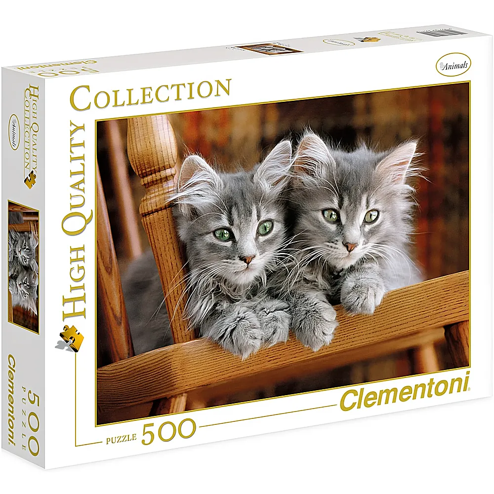 Clementoni Puzzle High Quality Collection Katzen auf Stuhl 500Teile