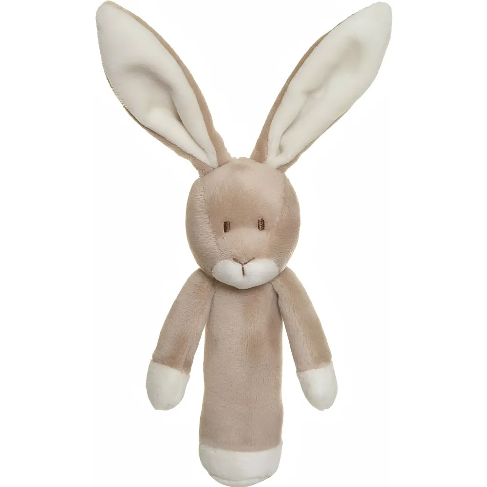 Teddykompaniet Rassel Hase Diinglisar Braun - 15 cm | Rasseln