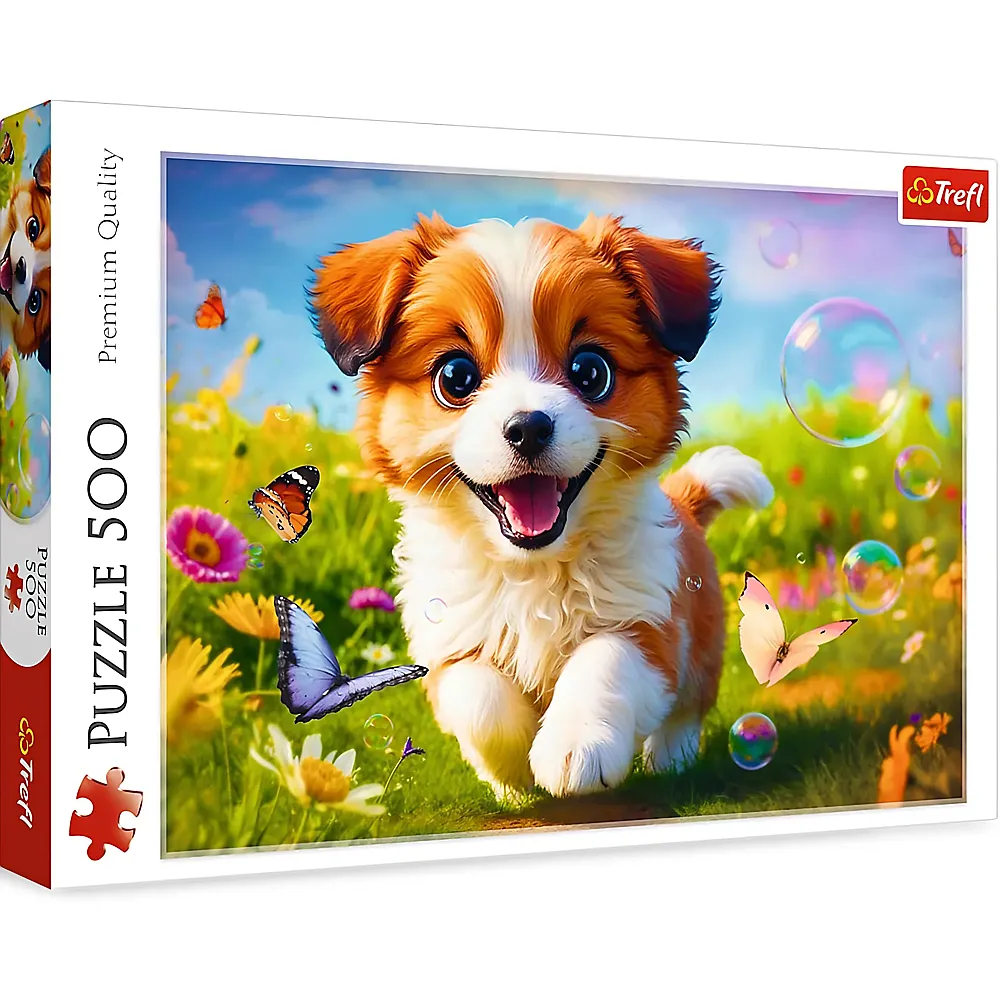 Trefl Puzzle Gl�cklicher Welpe - 500 Teile