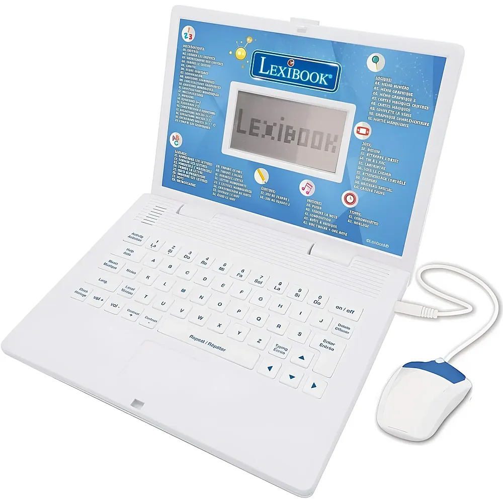 Lexibook Power Kid Lern-Laptop - 124 Aktivitten Franzsisch/Englisch