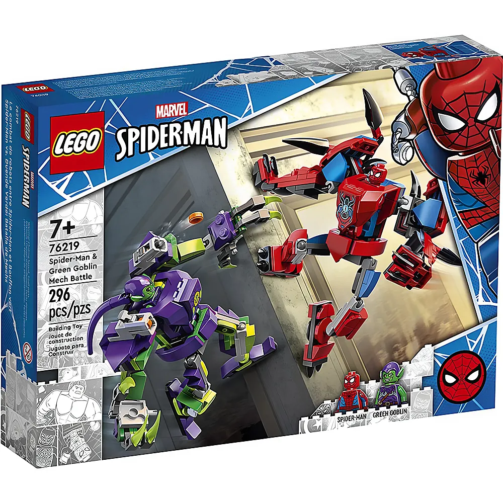 LEGO Marvel Super Heroes Spiderman Spider-Mans und Green Goblins Mech-Duell 76219