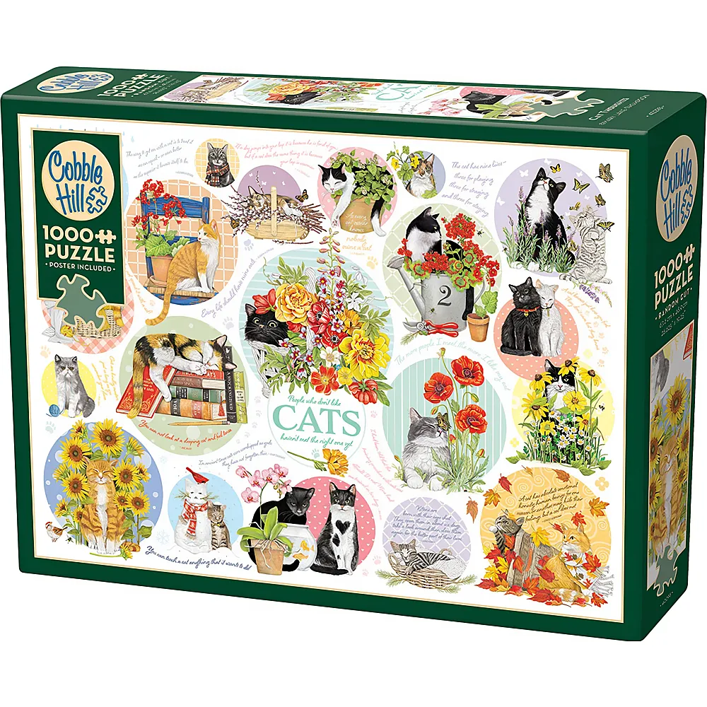Cobble Hill Puzzle PKatzen-Gedanken - 1000 Teile