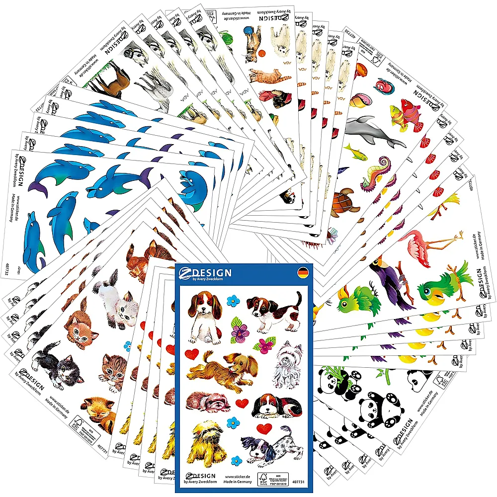 Z-Design Sticker Tiere