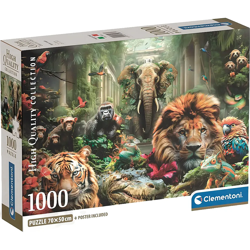 Clementoni Puzzle High Quality Collection Mystischer Dschungel 1000Teile