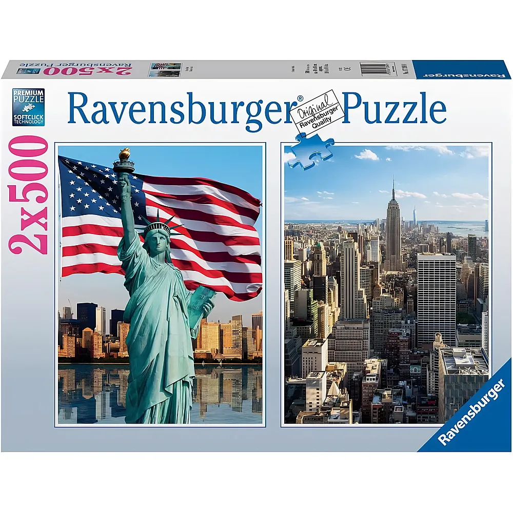 Ravensburger Puzzle 2in1 New York - 500 Teile