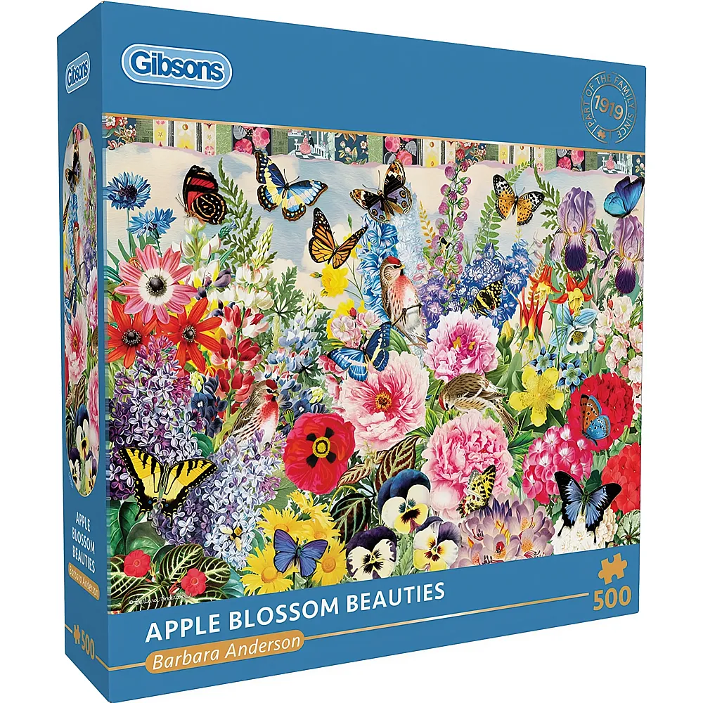 Gibsons Puzzle Barbara Anderson Apfelbl�ten-Sch�nheiten 500Teile