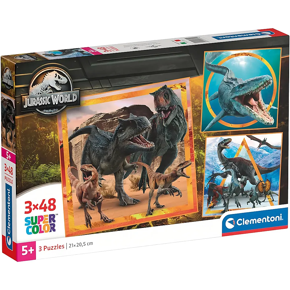 Clementoni Puzzle Supercolor Jurassic World 48Teile