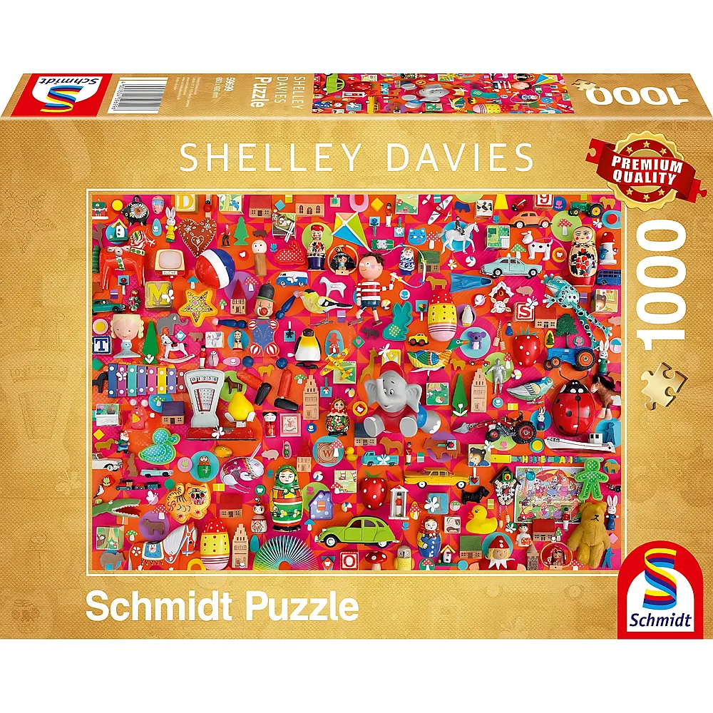 Schmidt Puzzle Shelley Davies Vintage Spielzeug 1000Teile
