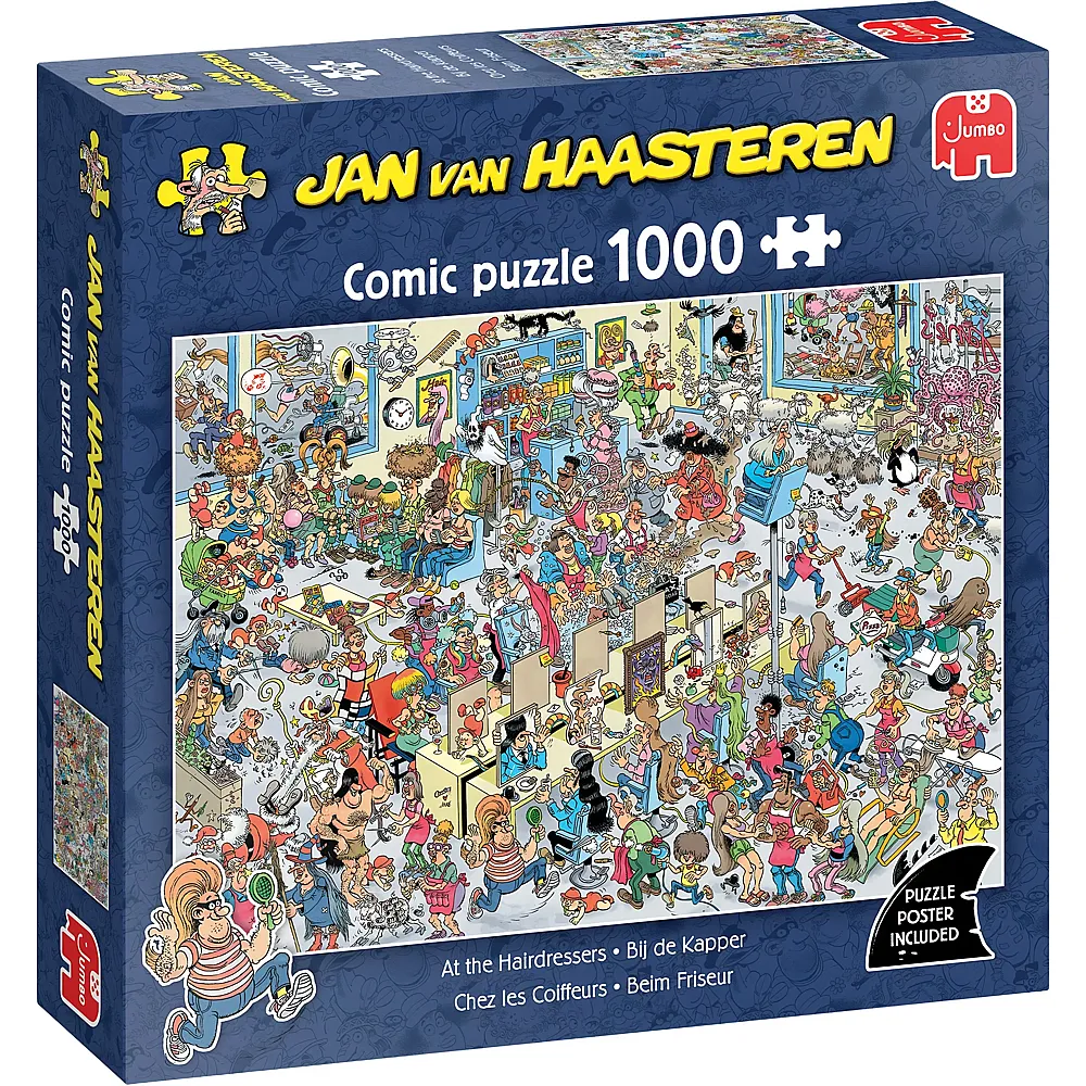 Jumbo Puzzle Jan van Haasteren Beim Friseur - 1000 Teile