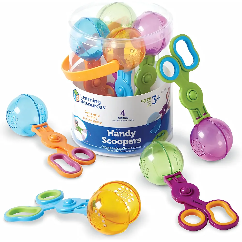 Learning Resources Handy Scoopers Sch�pfschere f�r Sandkasten oder Wasserbecken 4Teile