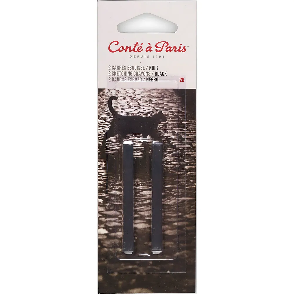 Conte A Paris Conte Blister 2 Carre Schwarz 2B - Suche
