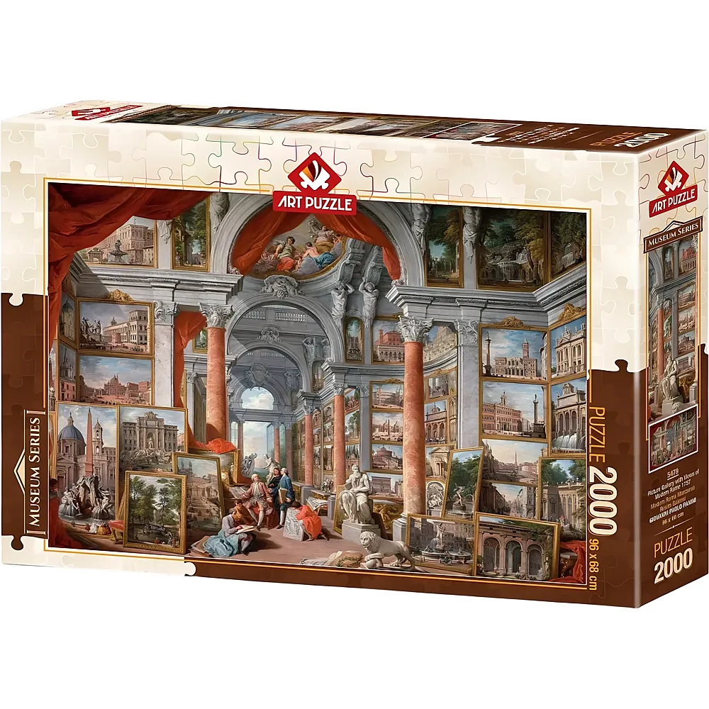 Art Puzzle Gallery With Views of Modern Rome, 1757 - 2000 Teile