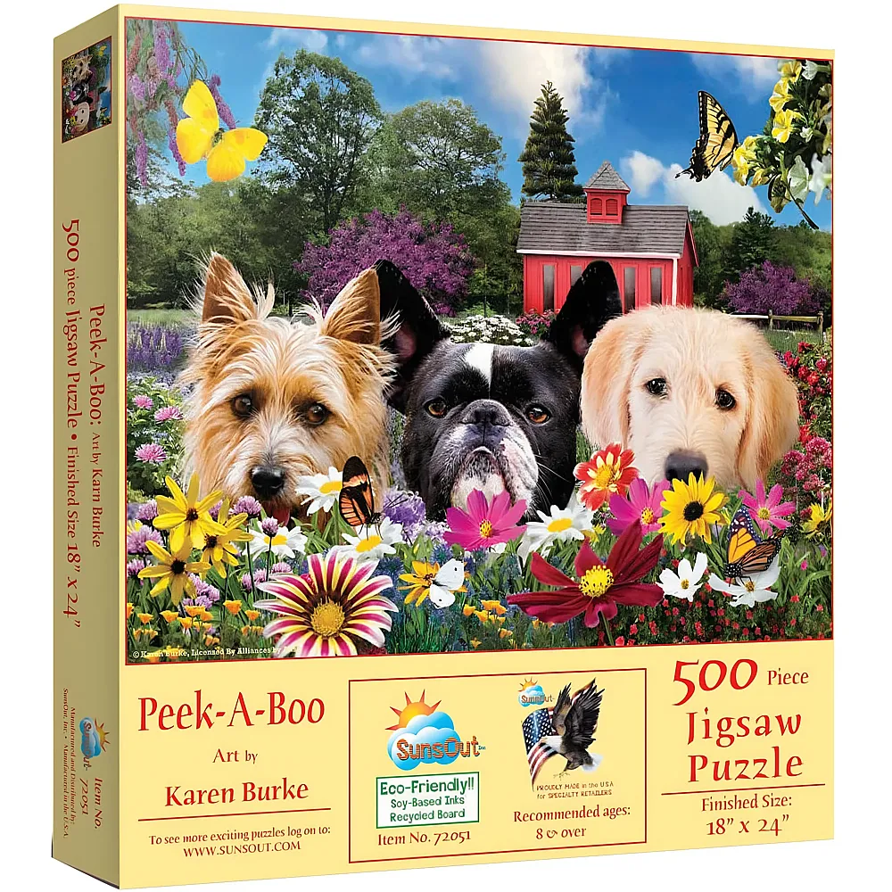 SunsOut Puzzle Karen Burke Peek-A-Boo 500Teile