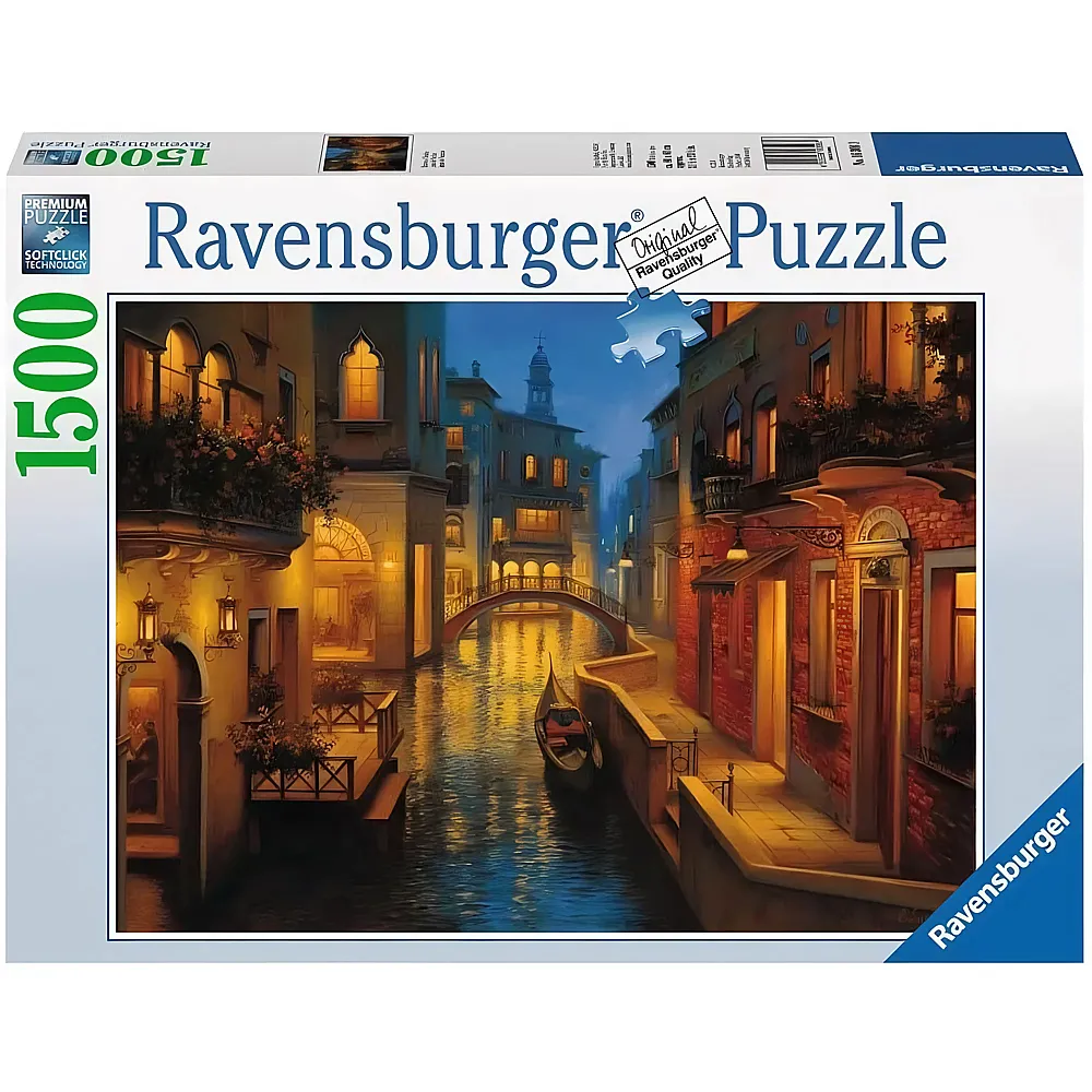 Ravensburger Puzzle Wasserweg in Venedig - 1500 Teile