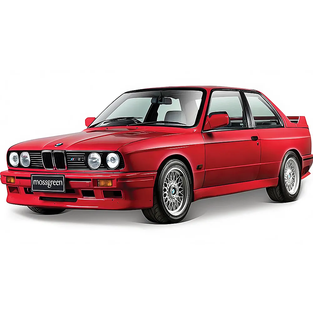 Bburago 1:24 BMW M3 E30 1988 Rot | Die-Cast 1:24