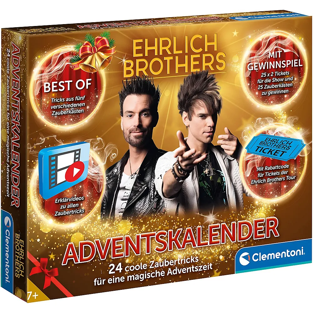 Clementoni Magic Ehrlich Brothers Adventskalender der Magie