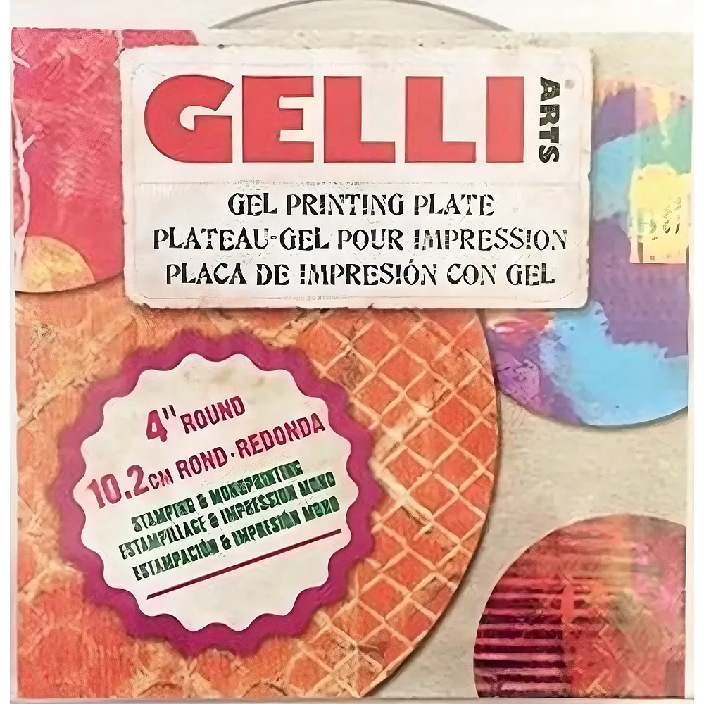 Gelli Arts Gelli Plate - Druckplatten Rund D.10cm - Suche