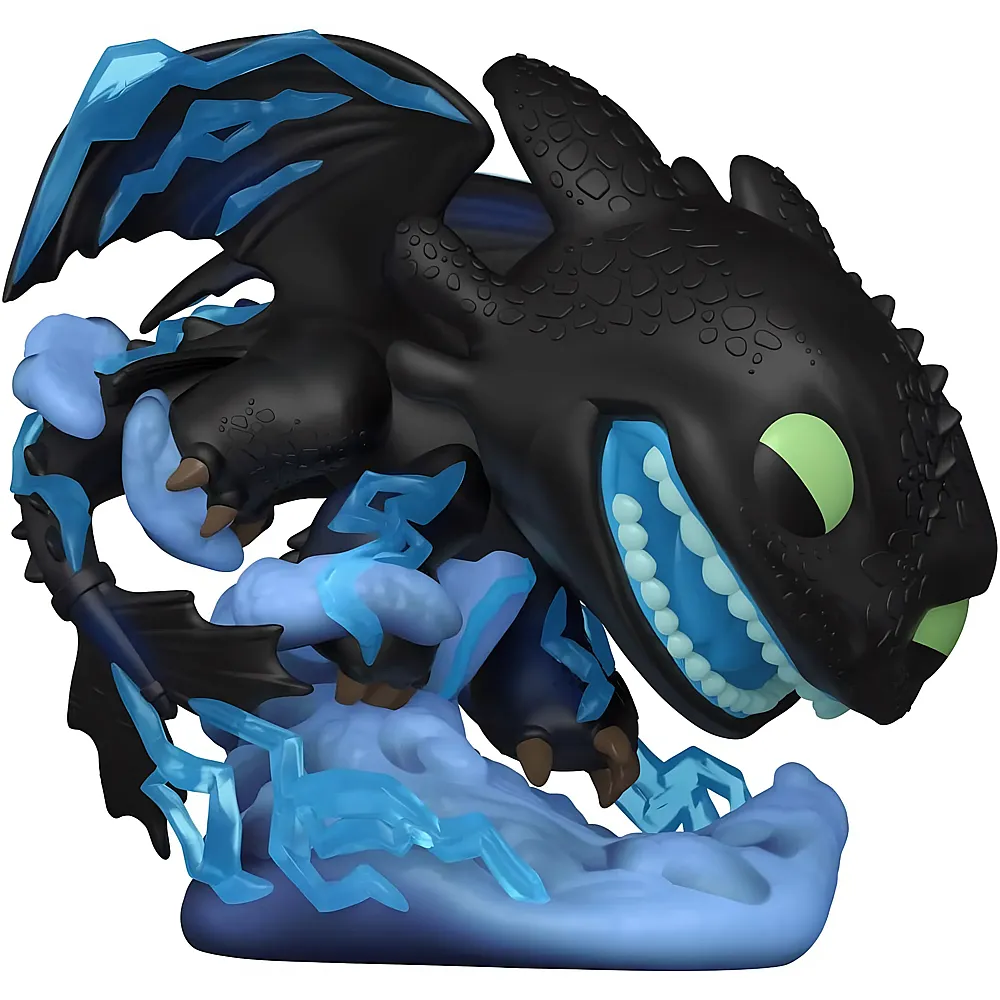 Funko POP Premium: How to Train Your Dragon - Toothless mit Lightning -  - Vinyl-Sammelfigur - Geschenkidee - Offizielle