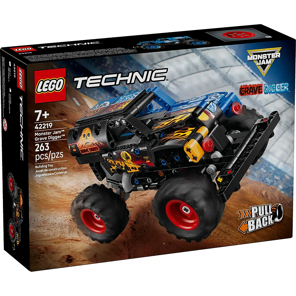 LEGO Technic Monster Jam Grave Digger Feuer und Eis 42219