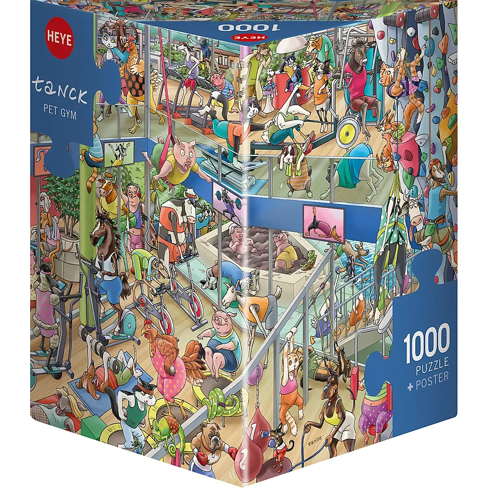 Heye Puzzle Triangular Pet Gym - 1000 Teile