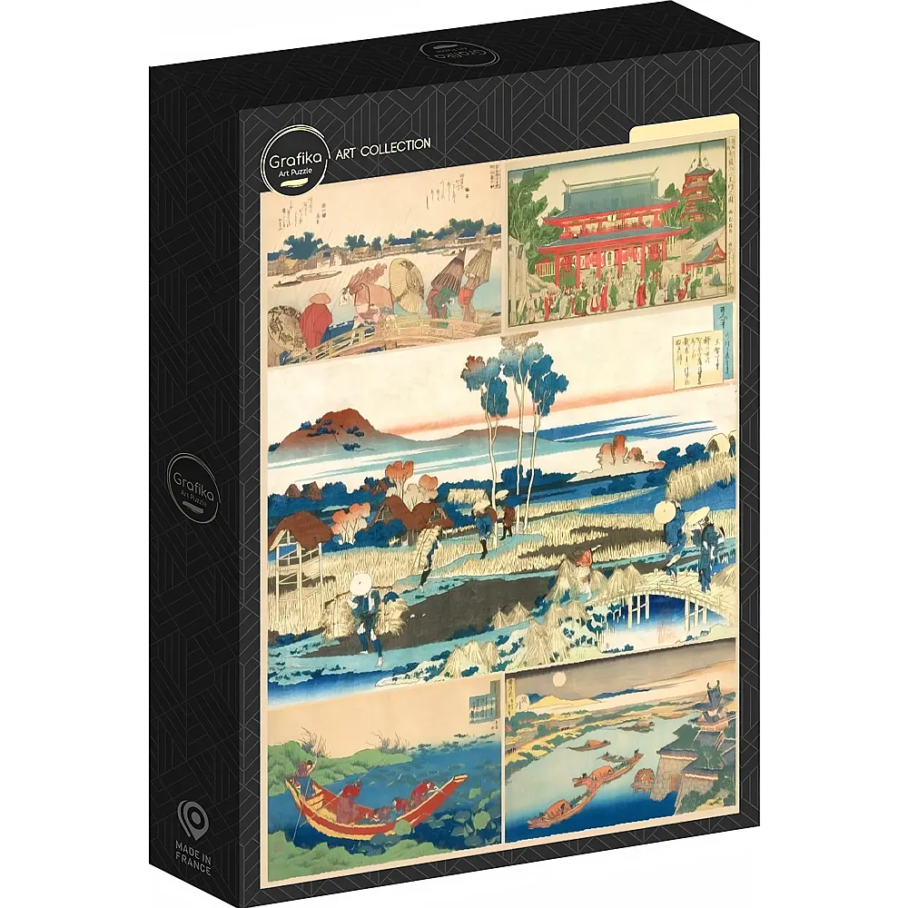 Grafika Puzzle Art Collection Die Holzschnitte von Hokusai 1000Teile