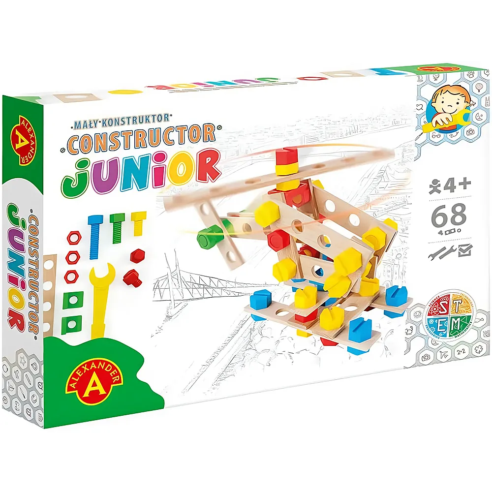 Alexander Constructor Junior Helikopter Bauset - 68 Teile