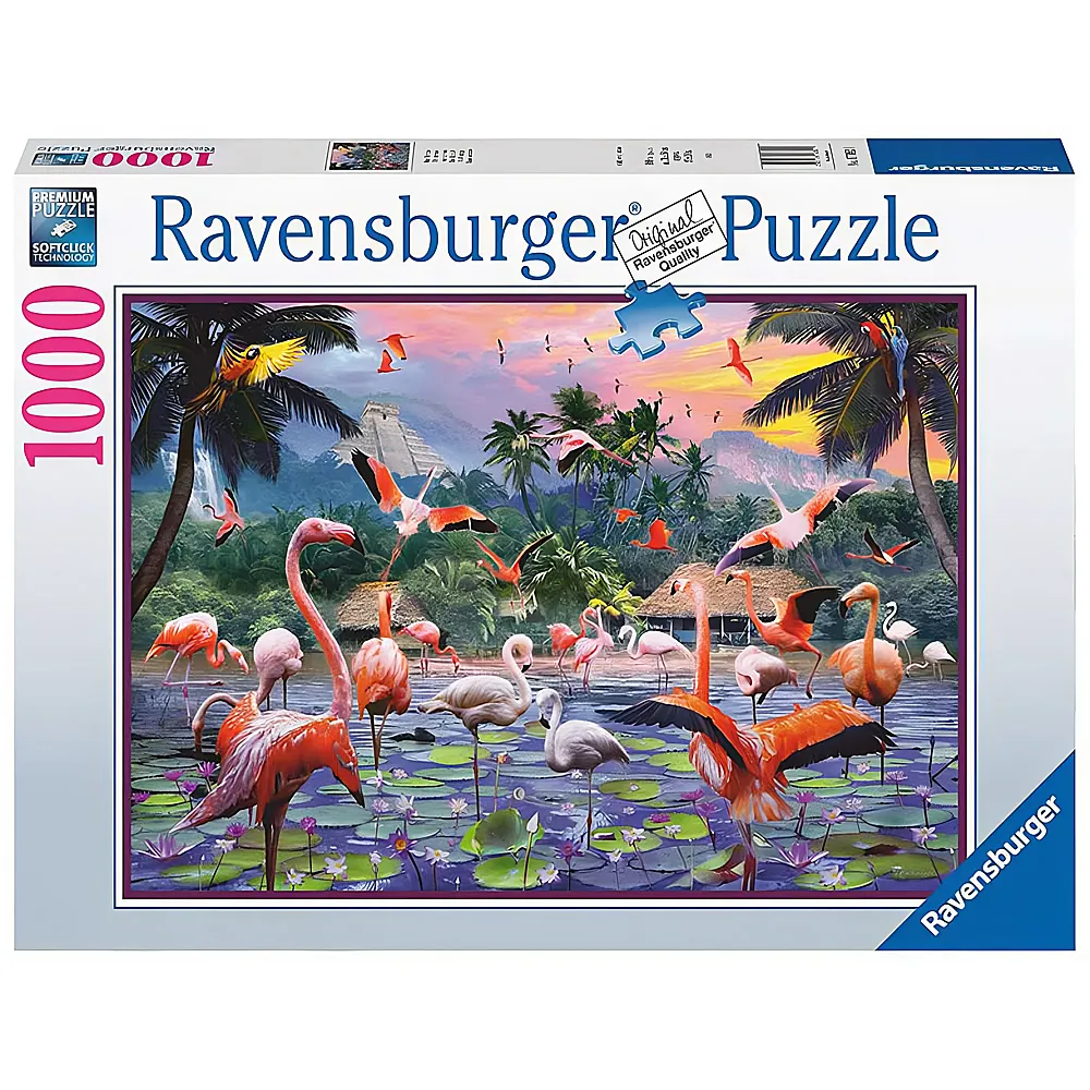 Ravensburger Puzzle Pinke Flamingos 1000Teile
