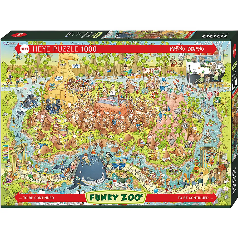 HEYE Puzzle Funky Zoo Australian Habitat 1000Teile
