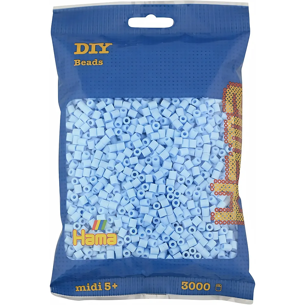 Hama Midi B�gelperlen Pastell Eisblau - 3000 Teile