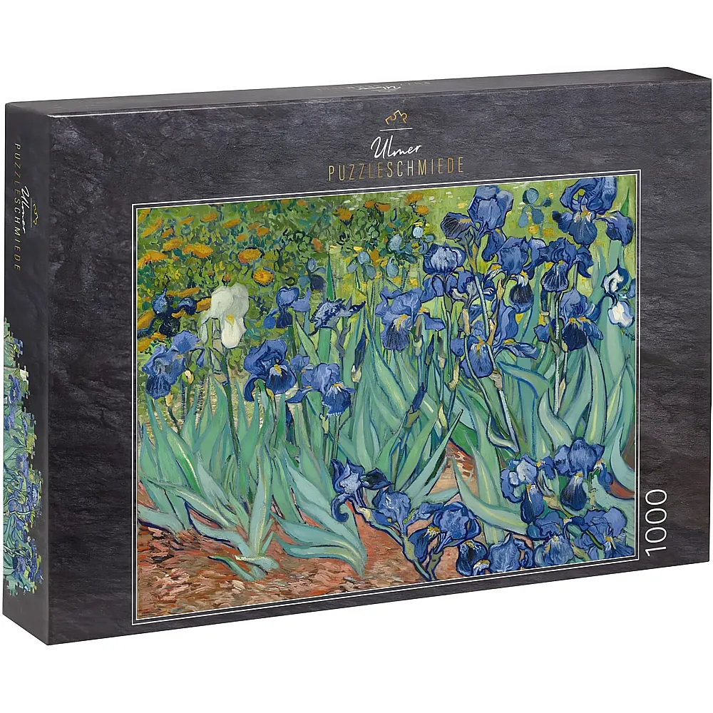 Ulmer Puzzleschmiede Vincent Van Gogh, Schwertlilien vor bunter Blumenwiese 1000Teile