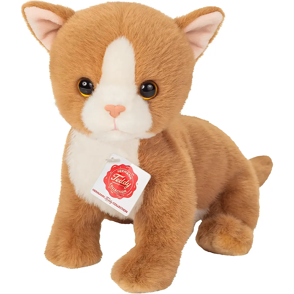 Teddy-Hermann Babykatze Rot - 24 cm - Katzen Pl�sch