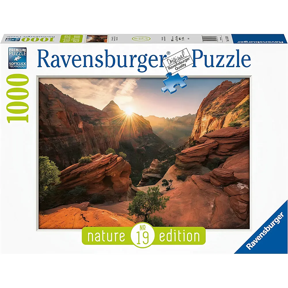 Ravensburger Puzzle Nature Edition Zion Canyon USA 1000Teile