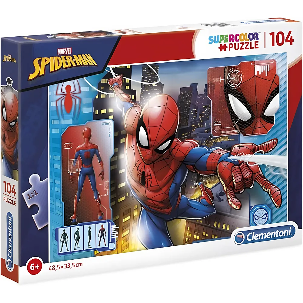 Clementoni Puzzle Supercolor Spiderman 104Teile
