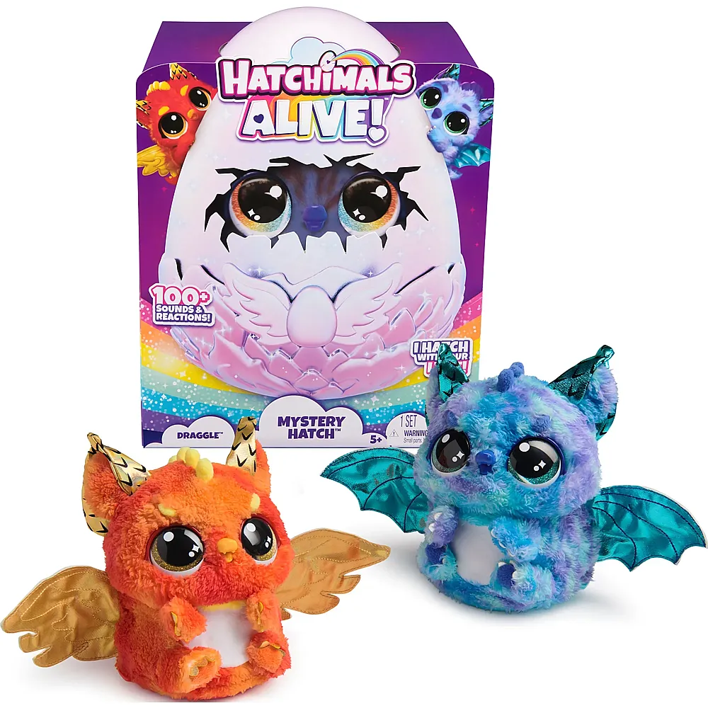 Spin Master Hatchimals Alive Mystery Ei Draggle - magisches selbstschl�pfendes Ei