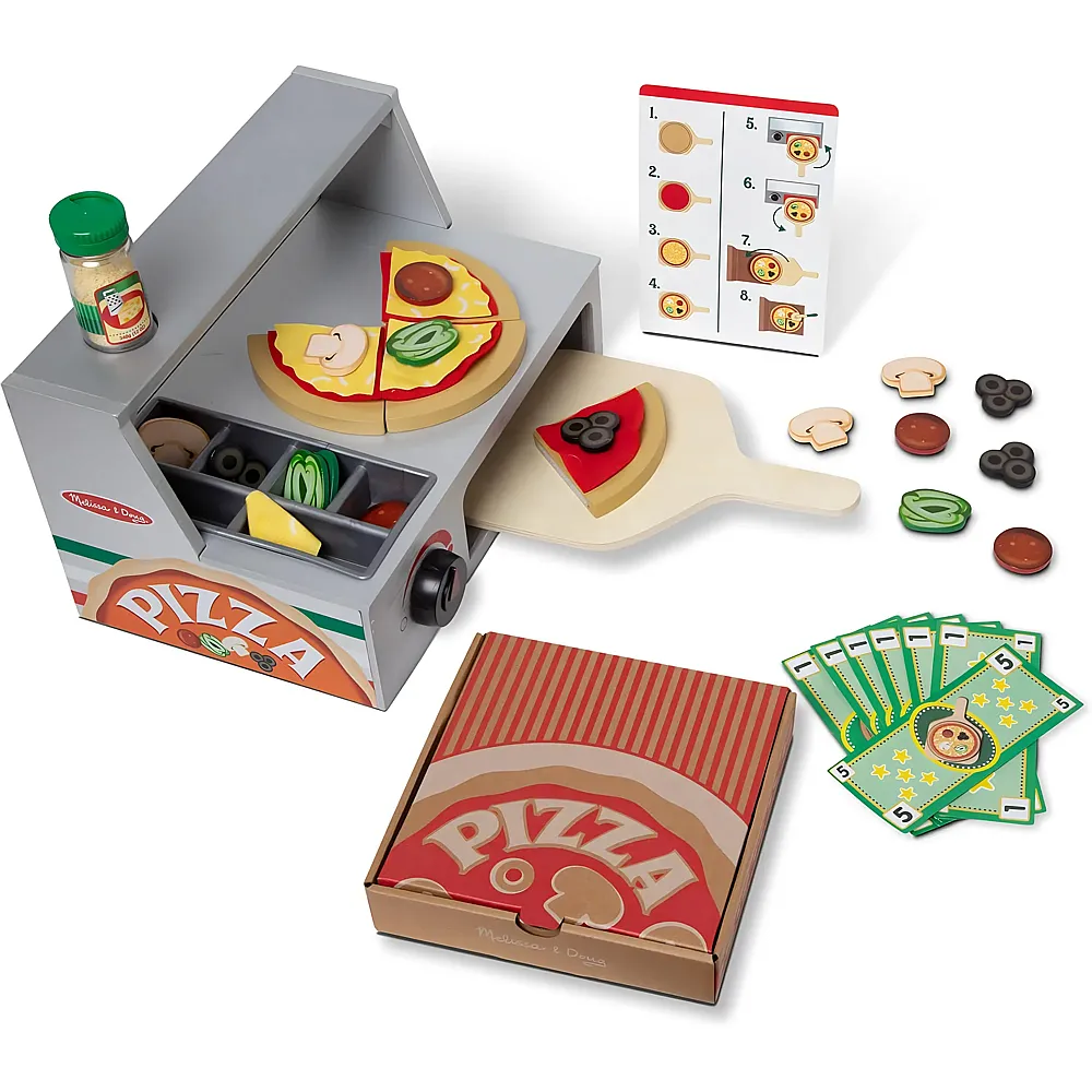 Melissa & Doug Pizzeria aus Holz 41Teile