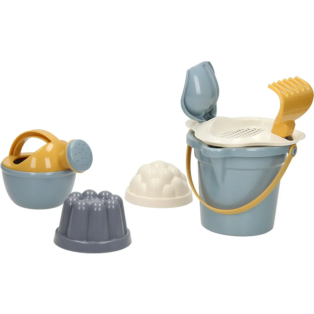 Cavallino Toys Eimer-Set Pastellblau - 7 Teile