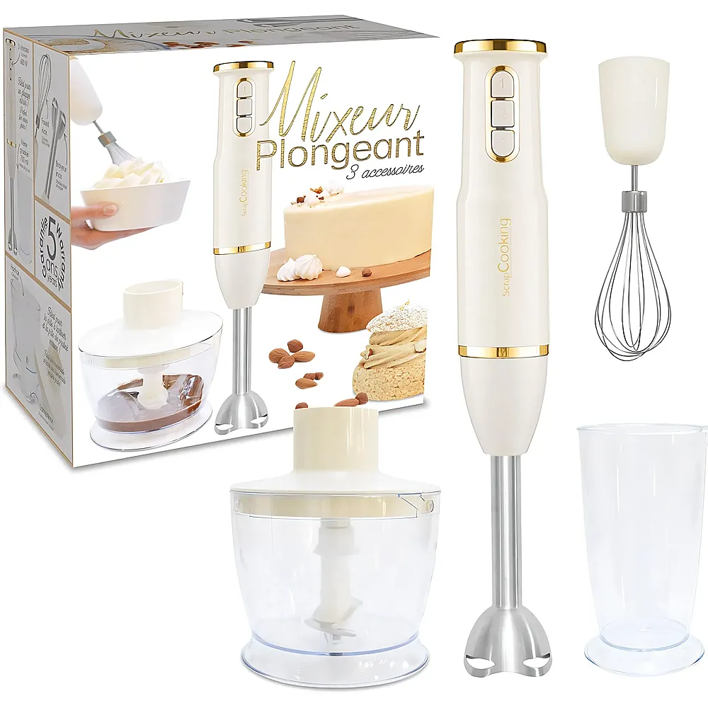 Scrapcooking 3-in-1 Handmixer / Schneebesen / Zerkleiner