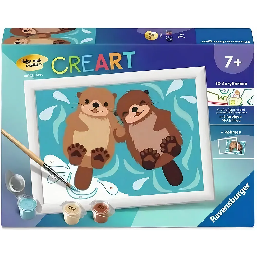 Ravensburger CreArt Malen nach Zahlen - Trendiger Otter