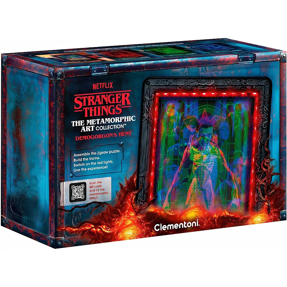 Clementoni Puzzle Stranger Things mit LED Leuchtrahmen 520Teile