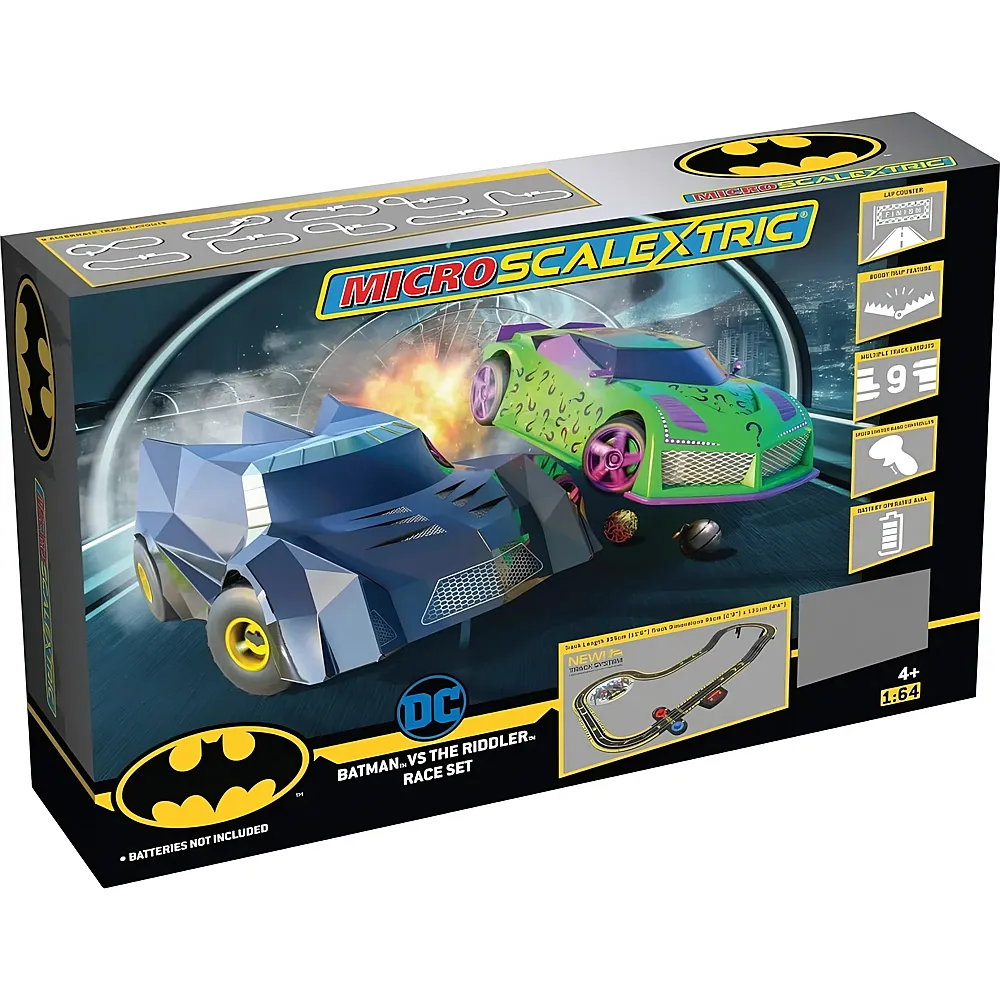 Scalextric Micro  Batman vs Riddler Battery Set