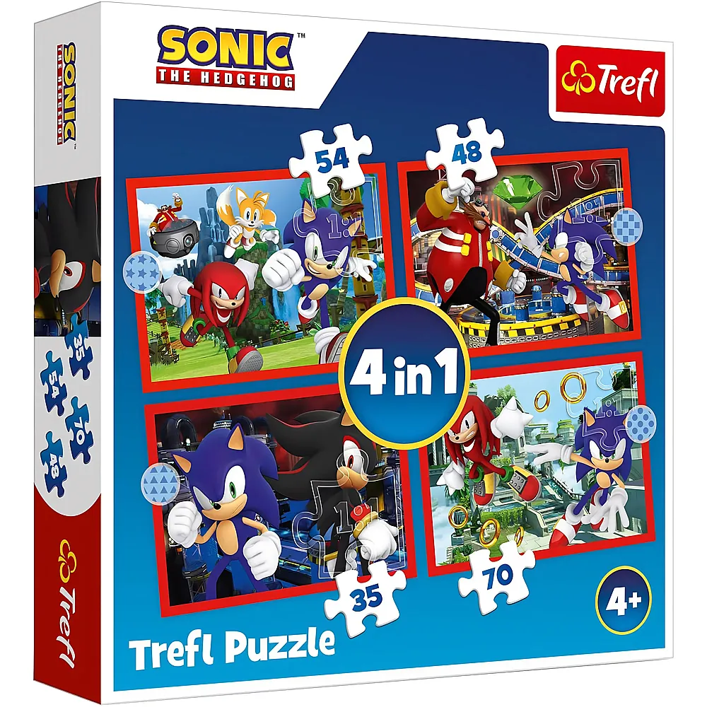 Trefl Puzzle 4in1 Sonic 35-70