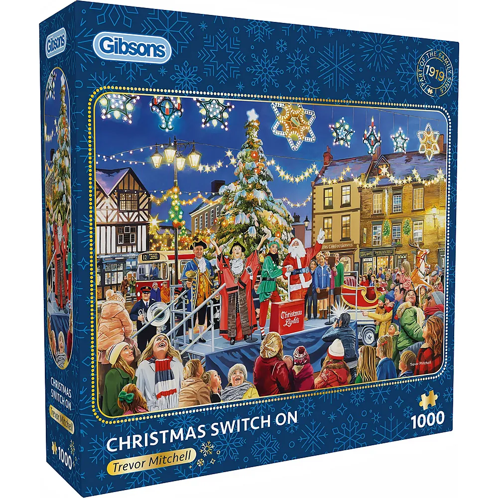 Gibsons Puzzle Trevor Mitchell Christmas Switch On 1000Teile