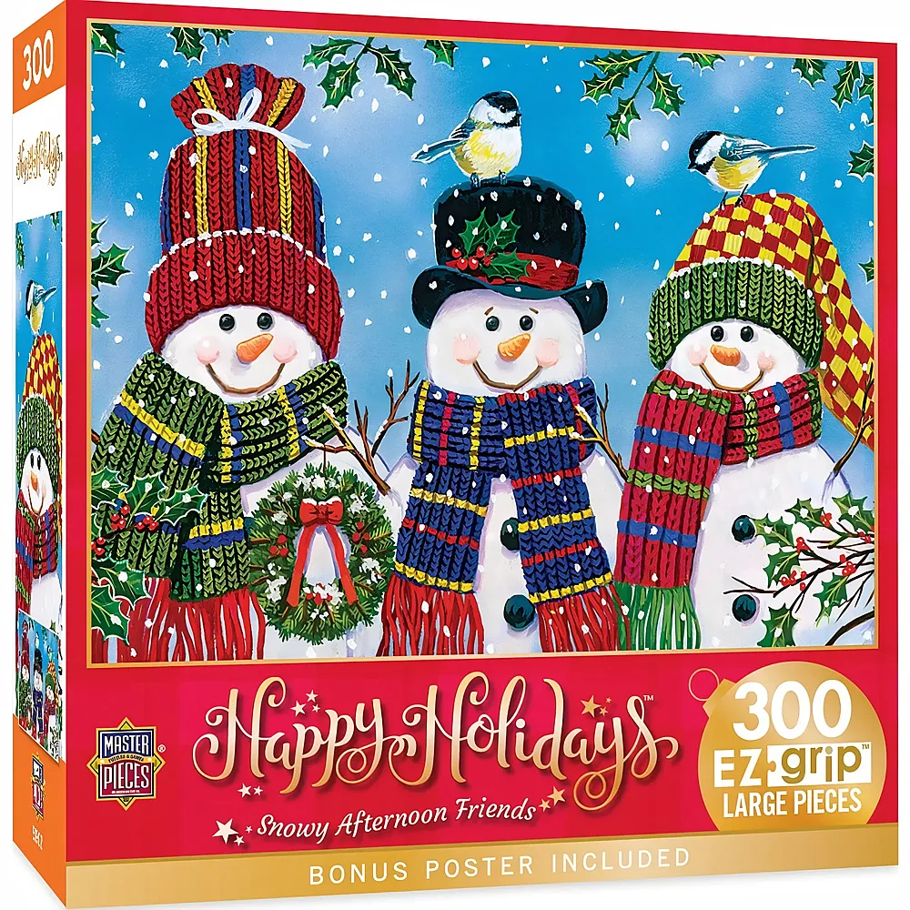 Master Pieces Puzzle Happy Holidays Verschneite Nachmittagsfreunde - 300 Teile
