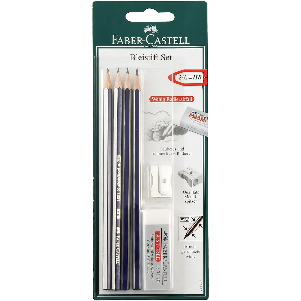 meinspielzeug - Faber-Castell Bleistift Goldfaber Set | Farbe & Kreide