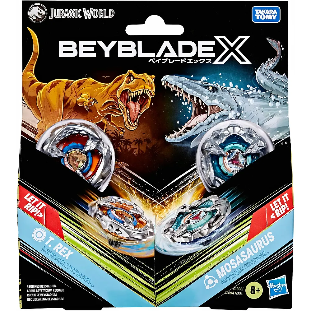 Beyblade Jurassic World T. Rex vs. Mosasaurus