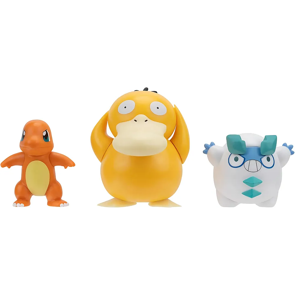 Jazwares Pok�mon Batte-Figurenset  Charmander, Galarian, Darumaka
