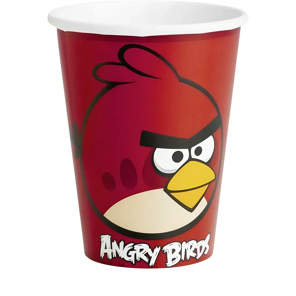 meinspielzeug - Amscan Becher Angry Birds - 8 Teile | Tischdeko